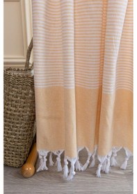 Resim Varol 2 Adet %100 Pamuk Peştemal Büşra Sarı/90x180 Sarı 