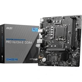 Resim Daisy Home Msı Pro H610M-E Ddr4 Intel H610 Soket 1700 Ddr4 3200MHZ Matx Gaming (Oyuncu) Anakart 