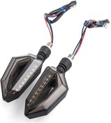 Resim Motosiklet Led Çakarlı Sinyal Lambası 12V Su Geçirmez ZXD-05 