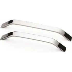Resim Eko Şahin Alüminyum Metal Lüks Modern Mobilya Çekmece Mutfak Dolabı Kulpu Krom 160mm 
