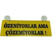 Resim TKY Cam Süsü Yazı ’ÖZENİYORLAR AMA ÇÖZEMİYORLAR’ Mdf Vantuzlu 