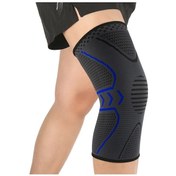 Resim Spor Dizlik, Yüksek Esneklikli Örgü, Ventileli Kaymazsız, Diz Desteği Ve Stabilite, Tekli Paket, Unisex, Çok Renk Seçeneği Ab008 Mavi Mavi 