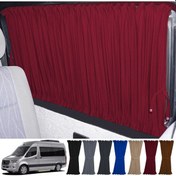 Resim Pandami Mercedes Sprinter W907 Orta 2018+ Uyumlu Bordo Raylı Oto Perde Takımı 