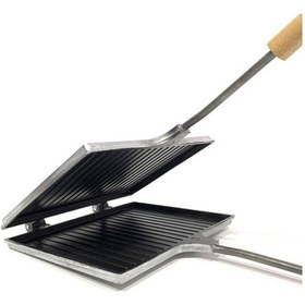 Resim Özaslanlılar Ocak Üstü İçi Teflon Tost Makinesi 23x17cm Metal 