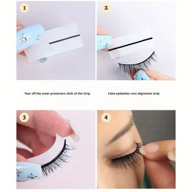 Resim 2 Kutu 80 Kendinden Yapışkan Kirpik Çizgisi, Görünmez ve Dikişsiz Sahte Kirpik Yapıştırıcı Çizgileri. Kolay Çıkarma İçin Tasarlanmış, Bırakma Yok, Bu Uzun Süreli Kendinden Yapışkan Çizgiler Tüm Gün Yapıştırıcı Olmadan Kalabilir. Süper Güçlü Yapışkanlı, Su Geçirmez ve Tek Ellerle Uygulanabilir, Başlangıçlar İçin Bir İhtiyacı Olumlu Etkili Kirpik Çizgileri. 