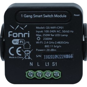 Resim Fonri Kablosuz Akıllı Sıva Altı Tekli Anahtar 