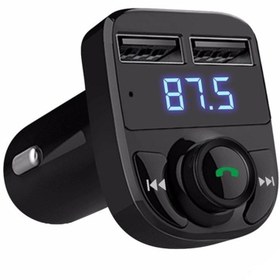 Resim Sunask Car X8 Araç Fm Transmitter 5.0 Bluetooth Araç Kiti Usb Mp3 Sd Kart Çakmaklık Girişli 2022 Model 