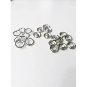 Resim Klinkshop 21 mm Nikel Renk Klikıt Çıtçıt - 25 Adet 