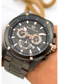 Resim Sergio Tacchini Premium Lüx Çelik Kordon Erkek Kol Saati Füme Stsd010 Füme 