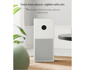 Resim Xiaomi 48 M2 Etkili Alan Hava Temizleyici Beyaz Renk HEPA Filtreli Sessiz Çalışma Özellikli 