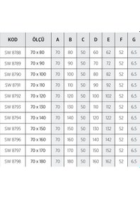 Resim Shower 70X80 Dikdörtgen Monoblok Duş Teknesi 