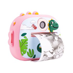 Resim 4Berry M5 Dinazor Pembe Taşınabilir Fotoğraf Yazıcı ve Kamera 