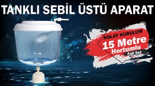 Resim Altus AL 1130 GD Uyumlu Sebil Üstü Aparatı Kırılmaz,Hazneli (15 Metre Hortumlu) 