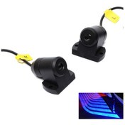 Resim Ranyeek Motosiklet Elektrikli Araçlar İçin Su Geçirmez Mavi Led Vücut Projeksiyon Lambası, 9-36v, 3w, 2 Adet Set 