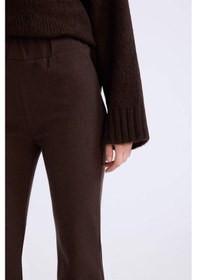 Resim DeFacto Wide Leg Geniş Paça Esnek Belli Uzun Boy Pantolon E4387AX24WNBN505 Kahve 