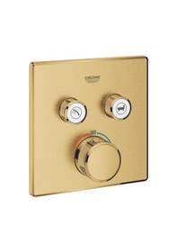 Resim Grohe Grohtherm Smartcontrol Çift Valfli Akış Kontrollü Ankastre Termostatik Duş Bataryası - 29124Gn0 Altın 