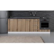 Resim Minar 240 Cm Mutfak Dolabı Beyaz Dore 240-D4-Alt Modül Beyaz 