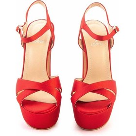 Resim Kemal Tanca Kadın Gece & Abiye Ayakkabı 360 Kırmızı 