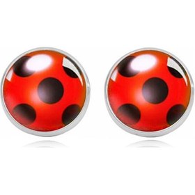 Resim Mucizevi Uğurböceği Ladybug Küpe Kwami Mucize Küpe 