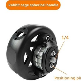 Resim Pazly Alüminyum Alaşımlı Arrı Uyumlu Profesyonel Video Kafes Tutma Kolu - Sol/sağ El Kullanımı, 92g Ağırlık 