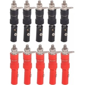 Resim 10 Adet Born Klemens Ve Banan Jak Kırmızı Siyah 