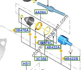 Resim Ford Kuga (2013-2020) 1.5 Sol Aks Dış Kafası Otomatik (Otosan) 