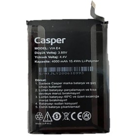 Resim EYKA ELEKTRONİK Casper Via E4 Batarya Pil 