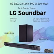 Resim LG 2.1 Kanal 300 W Soundbar ( SQC2) 