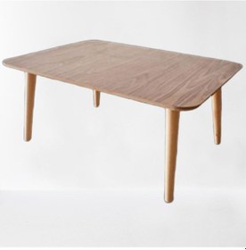 Resim Orta Sehpa Retro Model Kayın Torna Ayak Ve Soft Çizgi Tabla Kapla 