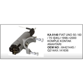 Resim Komple Kontak Isikli Fiat Uno 504630529 
