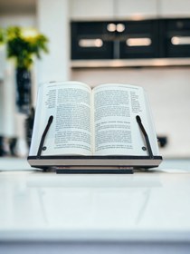 Resim İsfahan TA Kitap Okuma Standı Masaüstü Ahşap Kuran Rahlesi Tablet Tutucu 