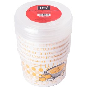 Resim Propack Kağıt Çorba Kasesi ve Kapağı 6 Adet 400 cc 2 Adet 