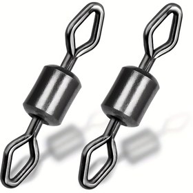 Resim 50'li Natufish Yuvarlanabilir Elmas Yüksek Dayanıklılık Tuzlu Su Balıkçılığı Dönerleri, Hat Bükülmesini Önler, Şık Metalik Yüzey, Sağlam Döner 