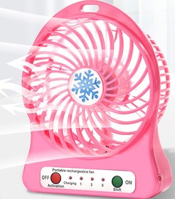 Resim TechnoStation Mini Masa Fanı Şarjlı 3 Kademeli Vantilatör Klima Soğutucu Fan 