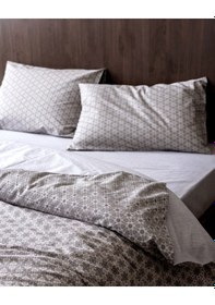 Resim Madame Coco Metz King Size %100 Pamuk Ranforce Baskılı Nevresim Takımı - Gri 8684427296271 Çok Renkli 