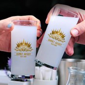 Resim Kral Tacı Temalı Spesial İkili Rakı Bardağı Seti 