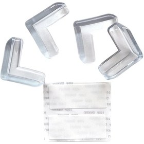 Resim Geekyou 4 Adet Şeffaf Çocuk Kaza Koruyucu Köşe, Cam Ve Masa Kolu Koruması, Pvc Materyal, 35x35x15mm Şeffaf 