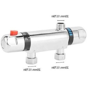 Resim Electric Termostatik Karıştırma Vana Dn15 - Güvenli 20-50 C Sıcaklık Kontrolü, Duş & Lavabo İçin 