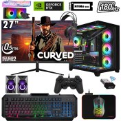 Resim Xaser Sword X52 Ryzen 7 5700X 32GB Ram 1tb M.2 Nvme SSD 8gb RTX5060 Sıvı Soğutmalı 27" 180Hz Performans Masaüstü Oyuncu Bilgisayarı 