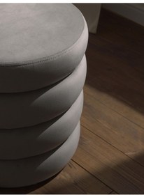 Resim Most Twister Puf 23 Antrasit Kadife Kumaş Evinize Teslim 