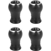 Resim Affute Toyota Yaris Auris Için 4x 5 Hızlı Manuel Dişli Vites Knob Hentbol 2005 2006 2007 2008 2009 2010 Siyah (Yurt Dışından) 