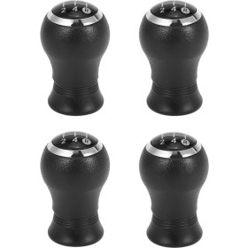 Resim Affute Toyota Yaris Auris Için 4x 5 Hızlı Manuel Dişli Vites Knob Hentbol 2005 2006 2007 2008 2009 2010 Siyah (Yurt Dışından) 