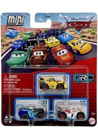 Resim Disney Pixar Cars - Üçlü Mini Racers - Jackson Storm & Miguel Camino & Shu Todoroki Çok Renkli 