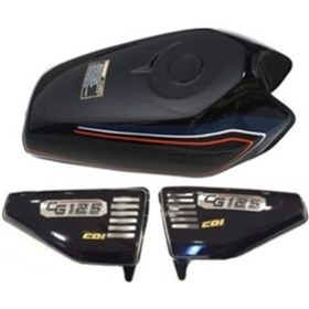 Resim Cg Benzin Deposu Ve Yan Kapak Tk. Siyah 