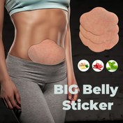 Resim 30 adet/60 adet Vücut Çıkartmaları, Dokunmamış Kumaş, Egzersiz ve Fitness için Büyük Karın Yaması, Yıkanabilir ve Tekrar Kullanılabilir Tasarım, Bel Trimmer için 