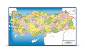 Resim Art Puzzle Türkiye Siyasi Haritası Frame Puzzle 81 Parça 