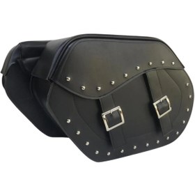 Resim Motospartan CHOPPER YAN ÇANTA TAKIMI 2Lİ SUNİ DERİ HEYBE DH01 BÜYÜK 