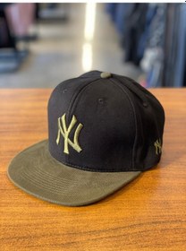 Resim Ny Yankees Hiphop Snapback Rapper Basket Cap Şapka Siyah - Haki 