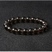 Resim Embracenaturereiki Doğal Taş Bileklik Erkek/kadın Çakra Kuvars Akik Ametist Enerji Şifa Siyah Çinko Kaplama 19cm Yellow 