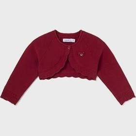 Resim Mayoral Kız Bebek Hırka Örme 308 Kırmızı 